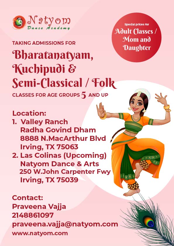 Natyom admission flyer